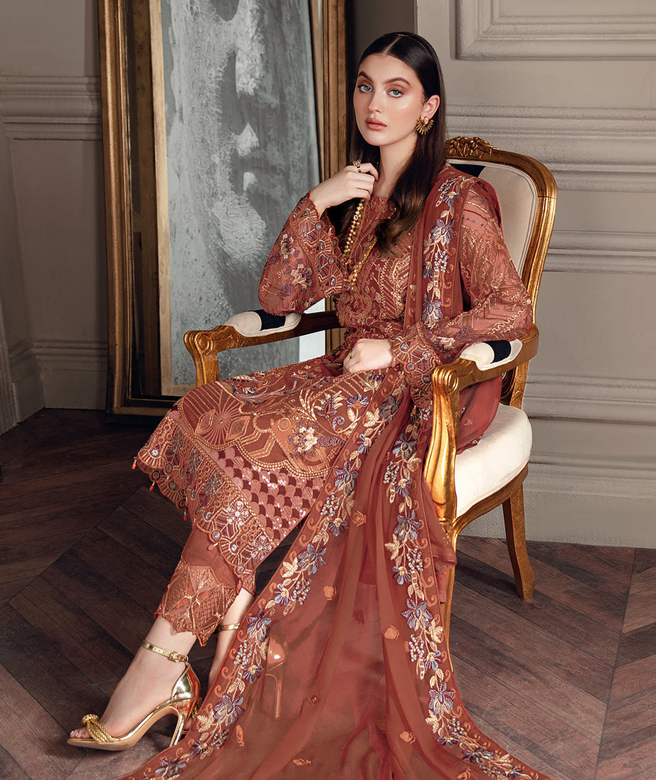 Ramsha Chevron Chiffon`22 Vol-5 D#512