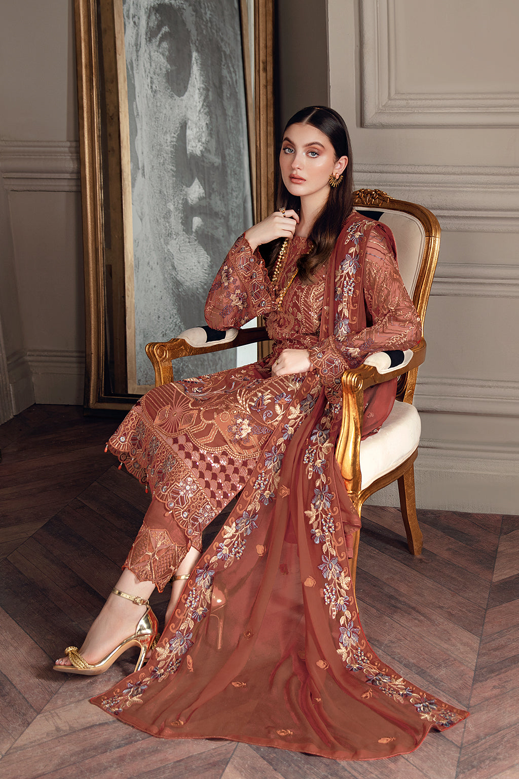 Ramsha Chevron Chiffon`22 Vol-5 D#512