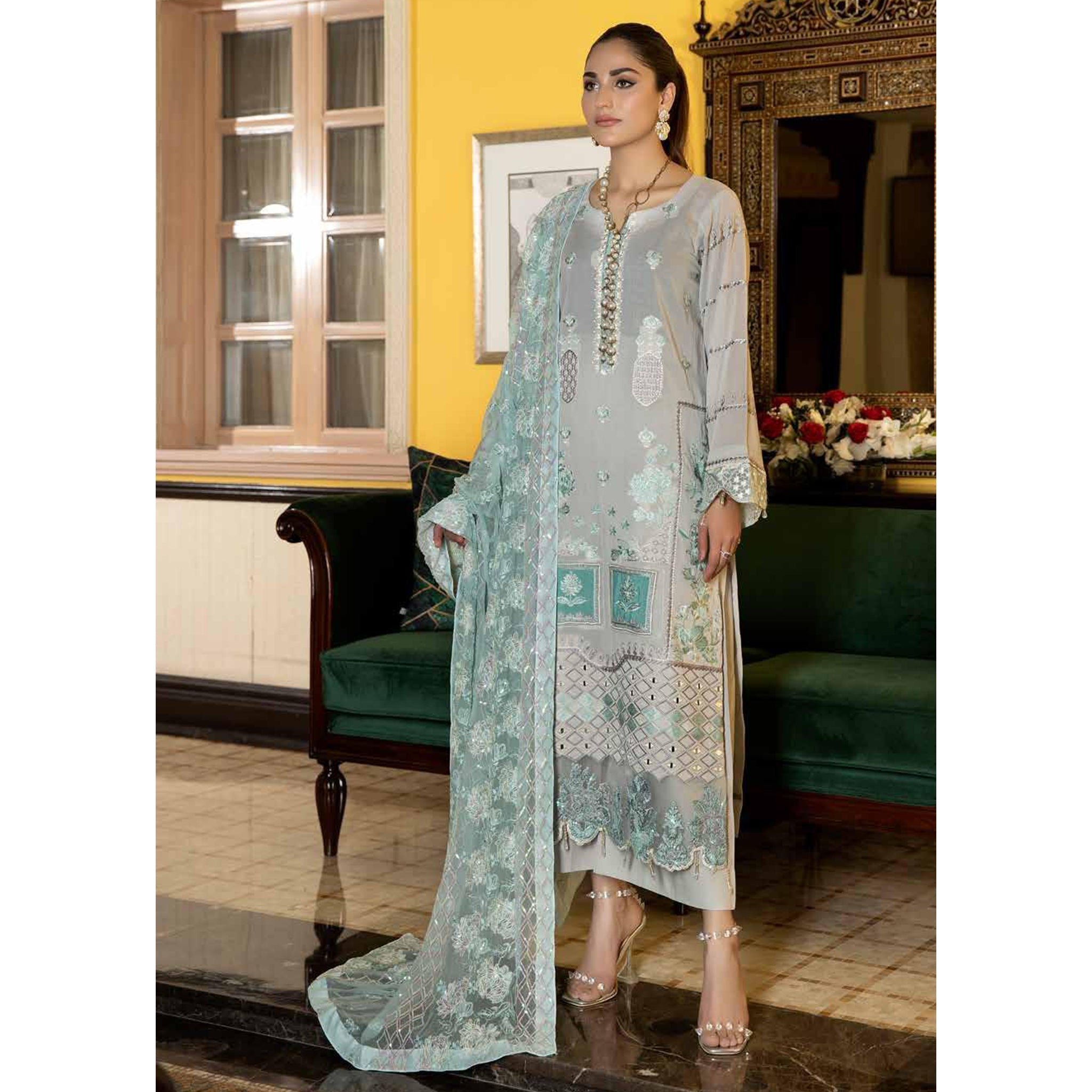 RA Tehzeeb Emb Swiss Lawn`22 D#8 (Vol-1)