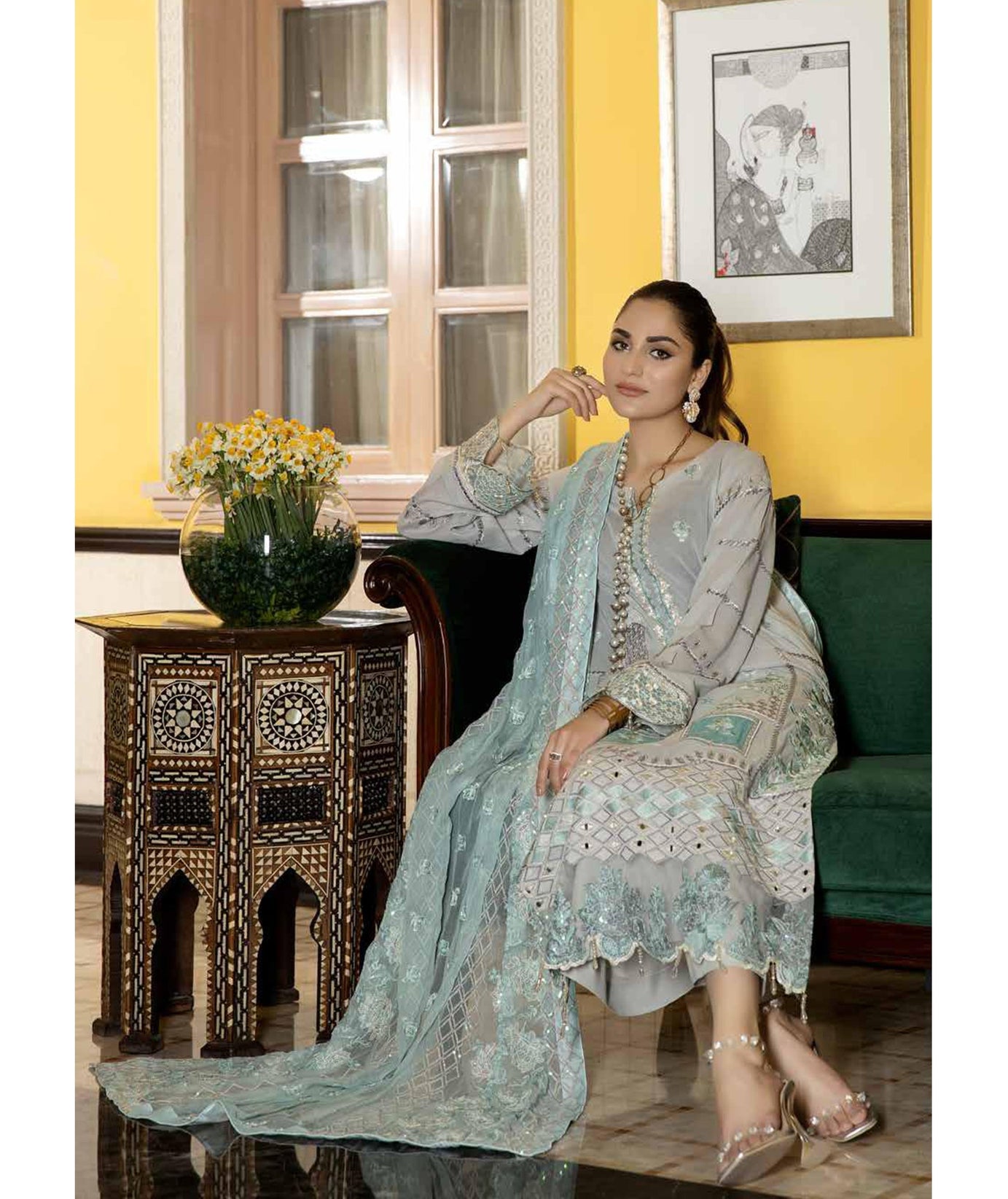 RA Tehzeeb Emb Swiss Lawn`22 D#8 (Vol-1)