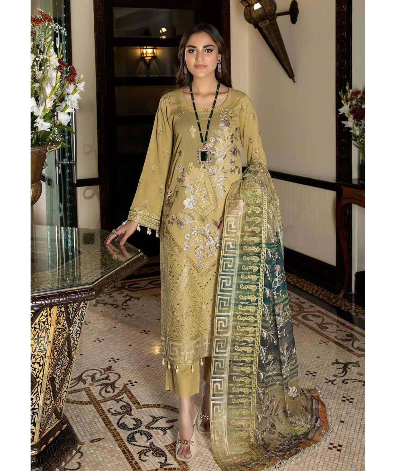 RA Tehzeeb Emb Swiss Lawn`22 D#7 (Vol-1)