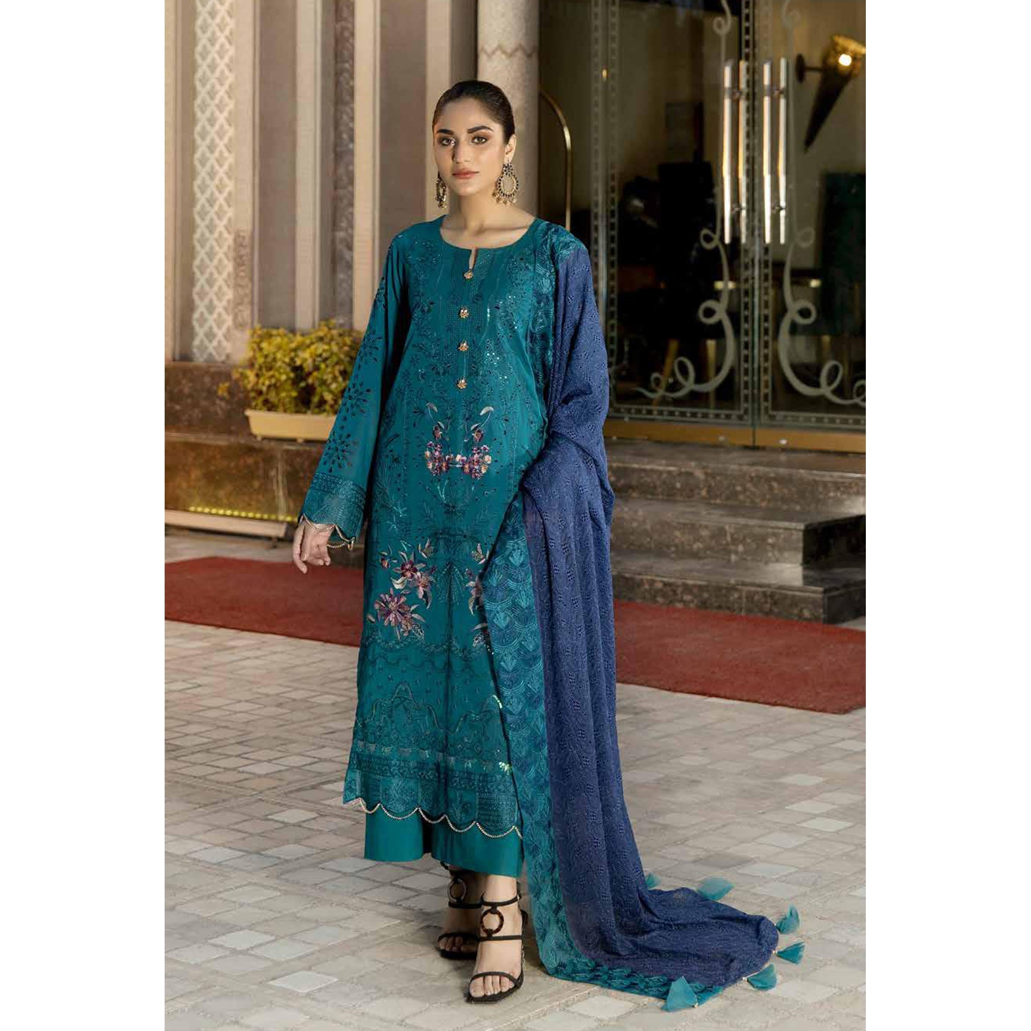 RA Tehzeeb Emb Swiss Lawn`22 D#5 (Vol-1)