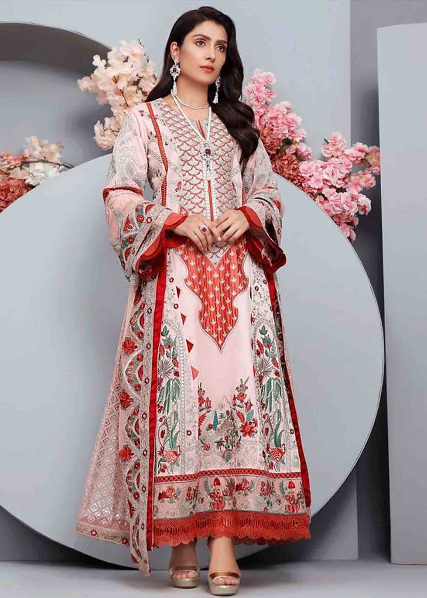 Maryam hussain Luxury Festive Lawn`21D#12 - MUSHK