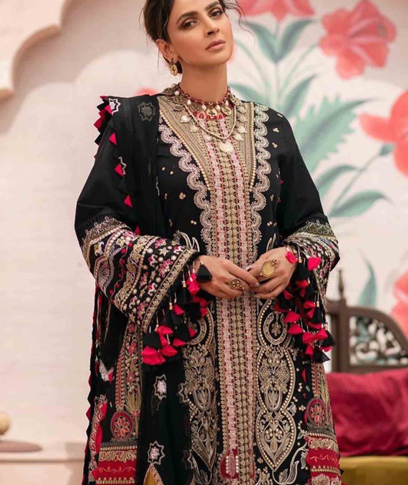 Maryam hussain Luxury Festive Lawn`21D#05 - JAHANARA