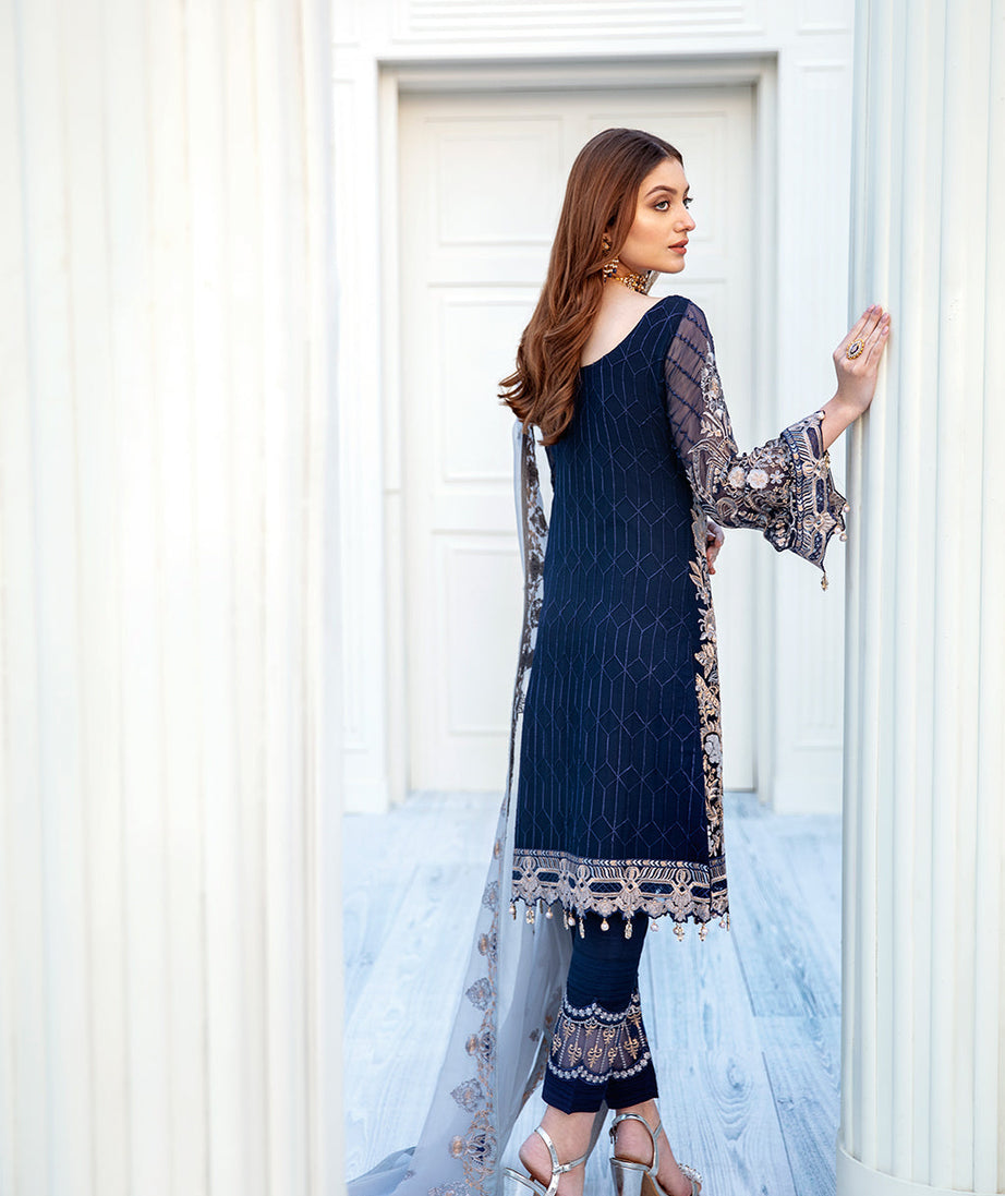 Ramsha Chevron L/Chiffon`22 D#203 (Vol-2)