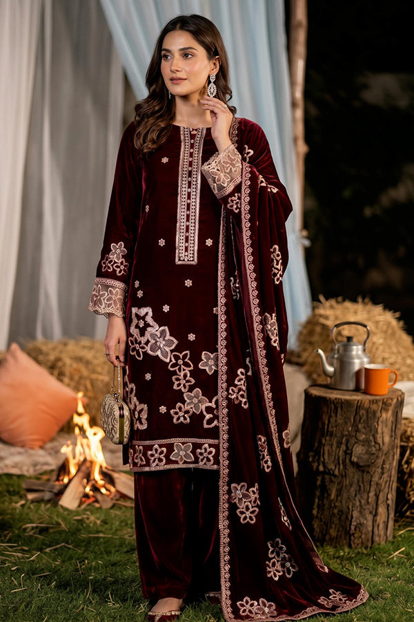 Shaista Luxury Velvet'26 D#165
