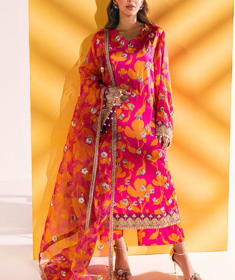 RA Nureh Silk Unstitched'23 (Vol-5) S#4