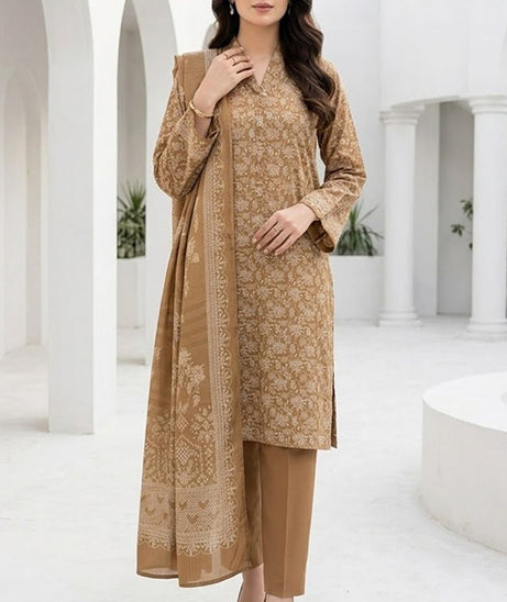BR Sehar Dhanak'26 3Pcs D#1 (Peach)