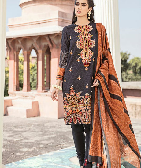 Cross Stitch Khaddar Collection`20 D#01