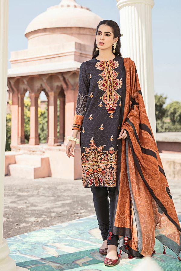Cross Stitch Khaddar Collection`20 D#01
