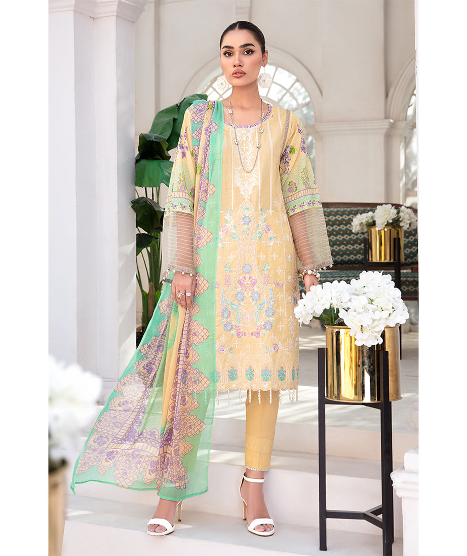Banafsheh Luxury Lawn`22 D#01