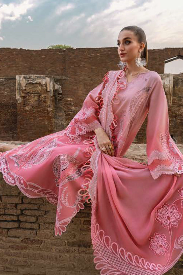 Crimson Luxe Lawn`25 ALL THINGS OMBRE - D1 B