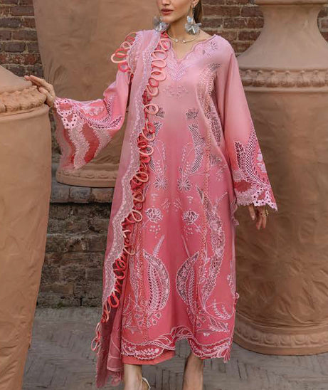 Crimson Luxe Lawn`25 ALL THINGS OMBRE - D1 B