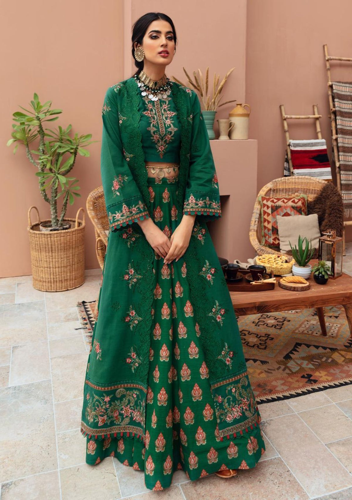 Noor By Saadia Asad Emb Shawl'21 D#03