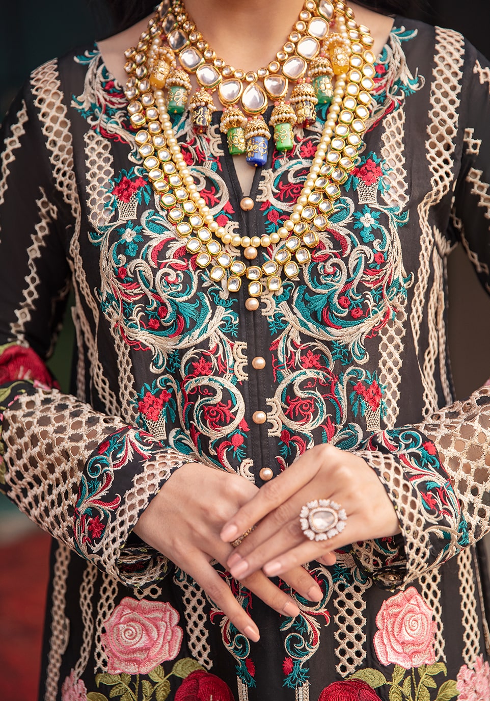 Elaf Festive Chikankari Collection'22 EFC#11-A Chandelier
