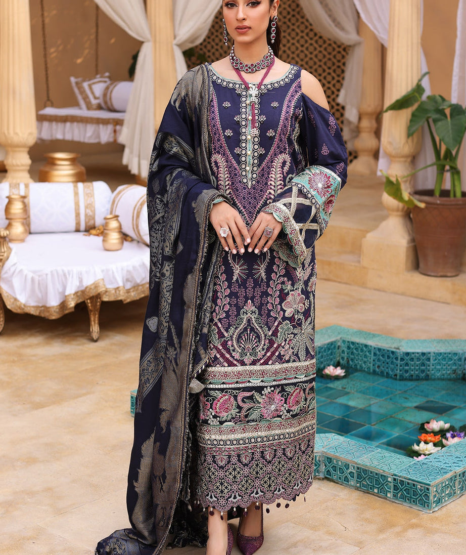 Elaf Luxury Winter Collection'22 ELW#10 B (Dusk)