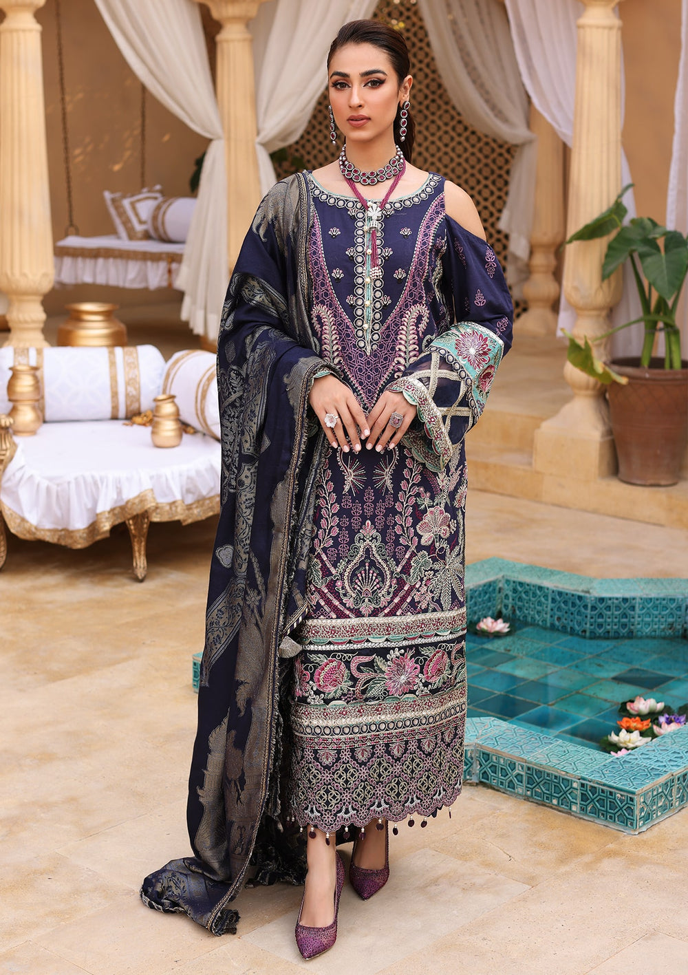 Elaf Luxury Winter Collection'22 ELW#10 B (Dusk)