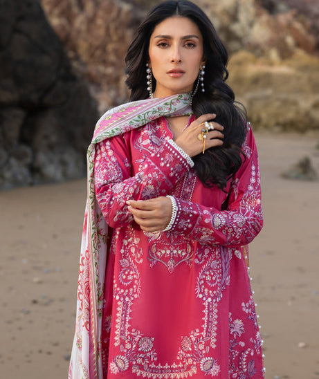 Siraa By SadafFawadkhan Luxury Lawn`26 D#5 (Gulrukh)