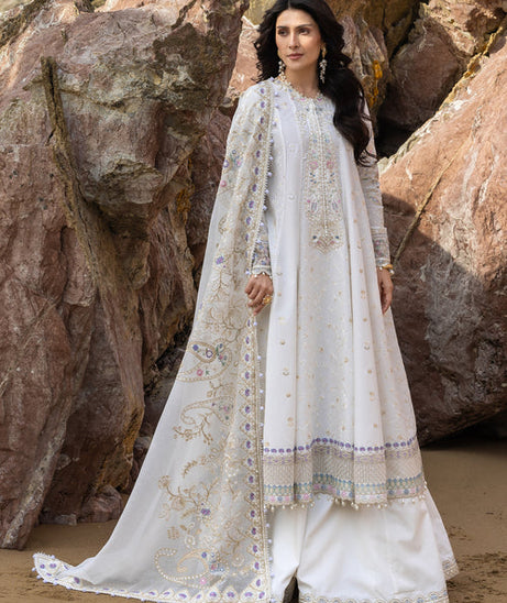 Siraa By SadafFawadkhan Luxury Lawn`26 D#6 (Noor)
