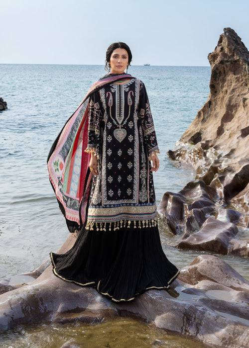 Siraa By SadafFawadkhan Luxury Lawn`26 D#2 (Kohl)