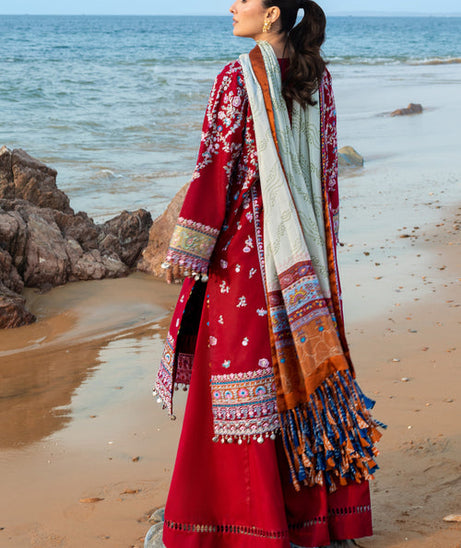 Siraa By SadafFawadkhan Luxury Lawn`26 D#3 (Aatish)