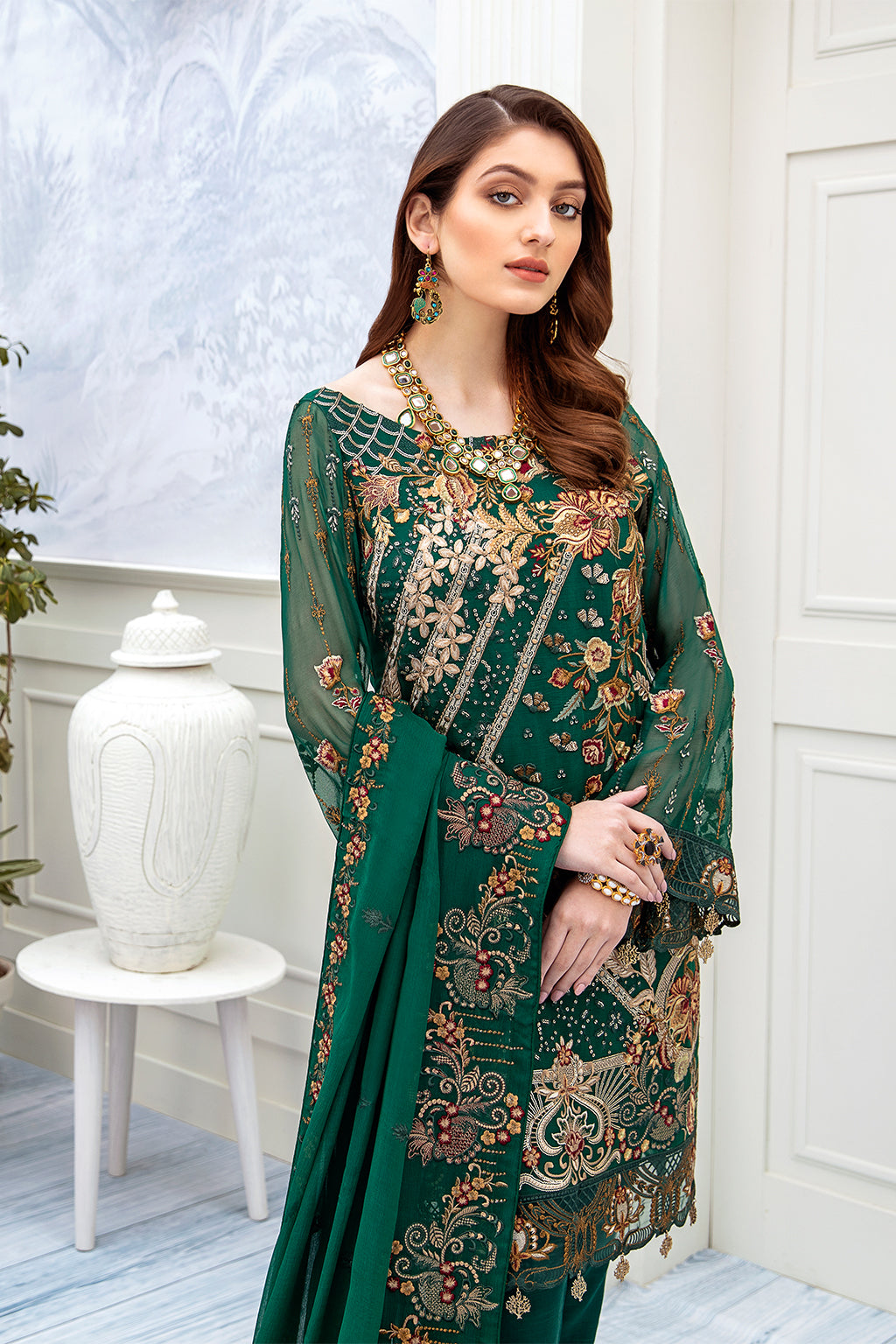 Ramsha Chevron L/Chiffon`22 D#207 (Vol-2)