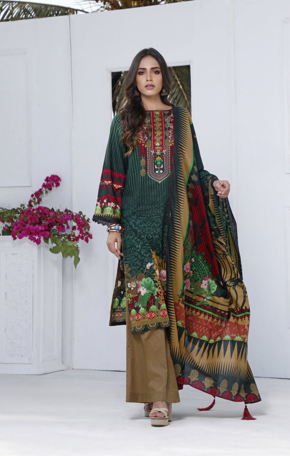 Ittehad Crystal Lawn'21 D # 101 Brown