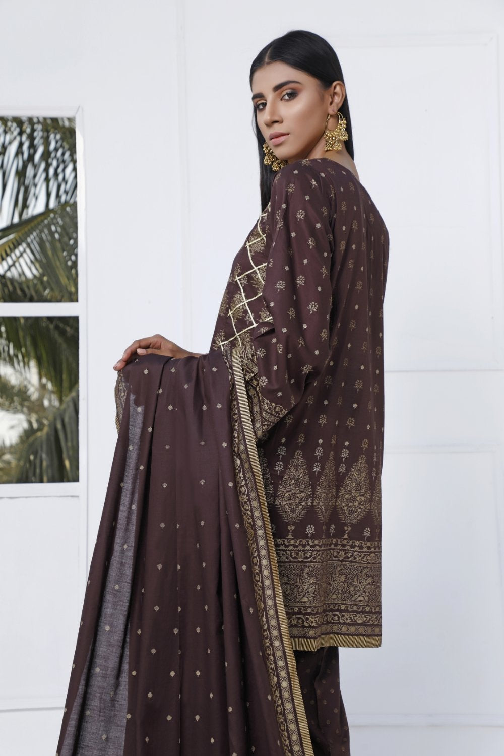 Ittehad Crystal Lawn'21 D # 102 Chocolate