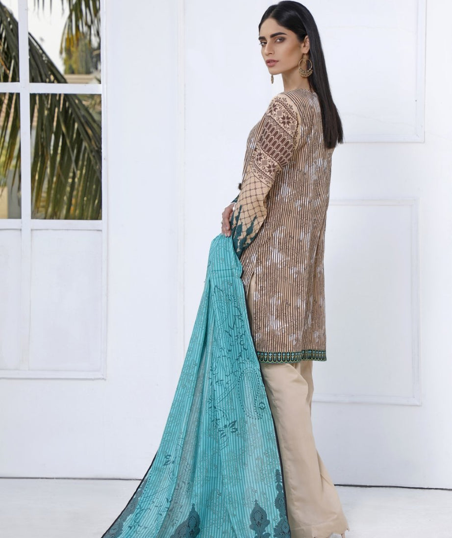 Ittehad Crystal Lawn'21 D # 21111 Green