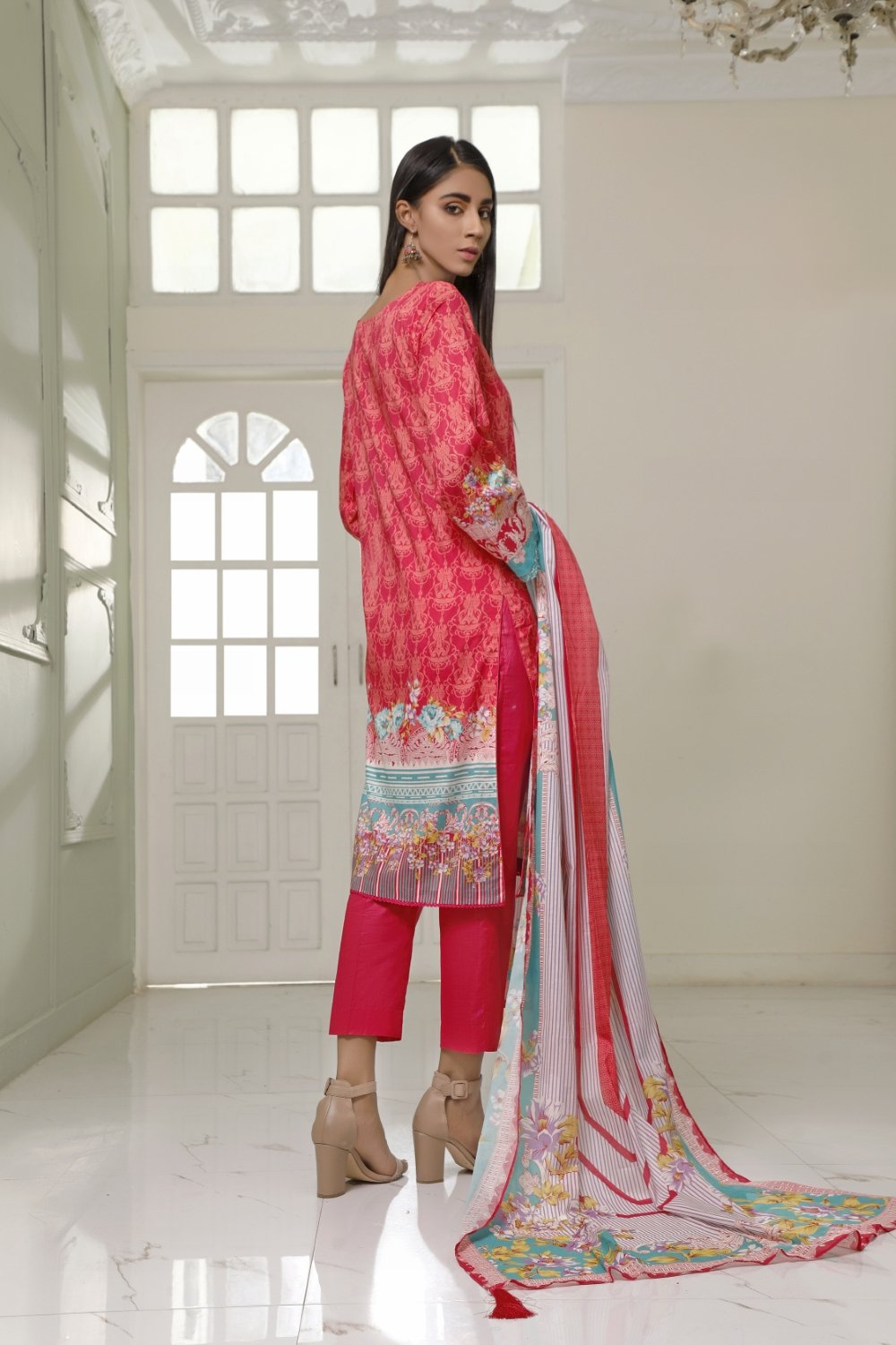 Ittehad Crystal Lawn'21 D # 21113 Pink