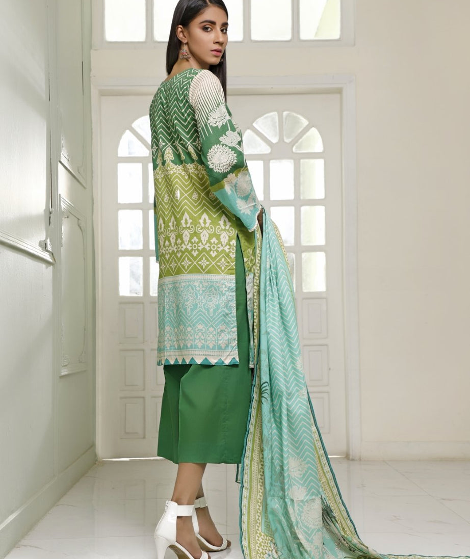Ittehad Crystal Lawn'21 D # 21115 Green
