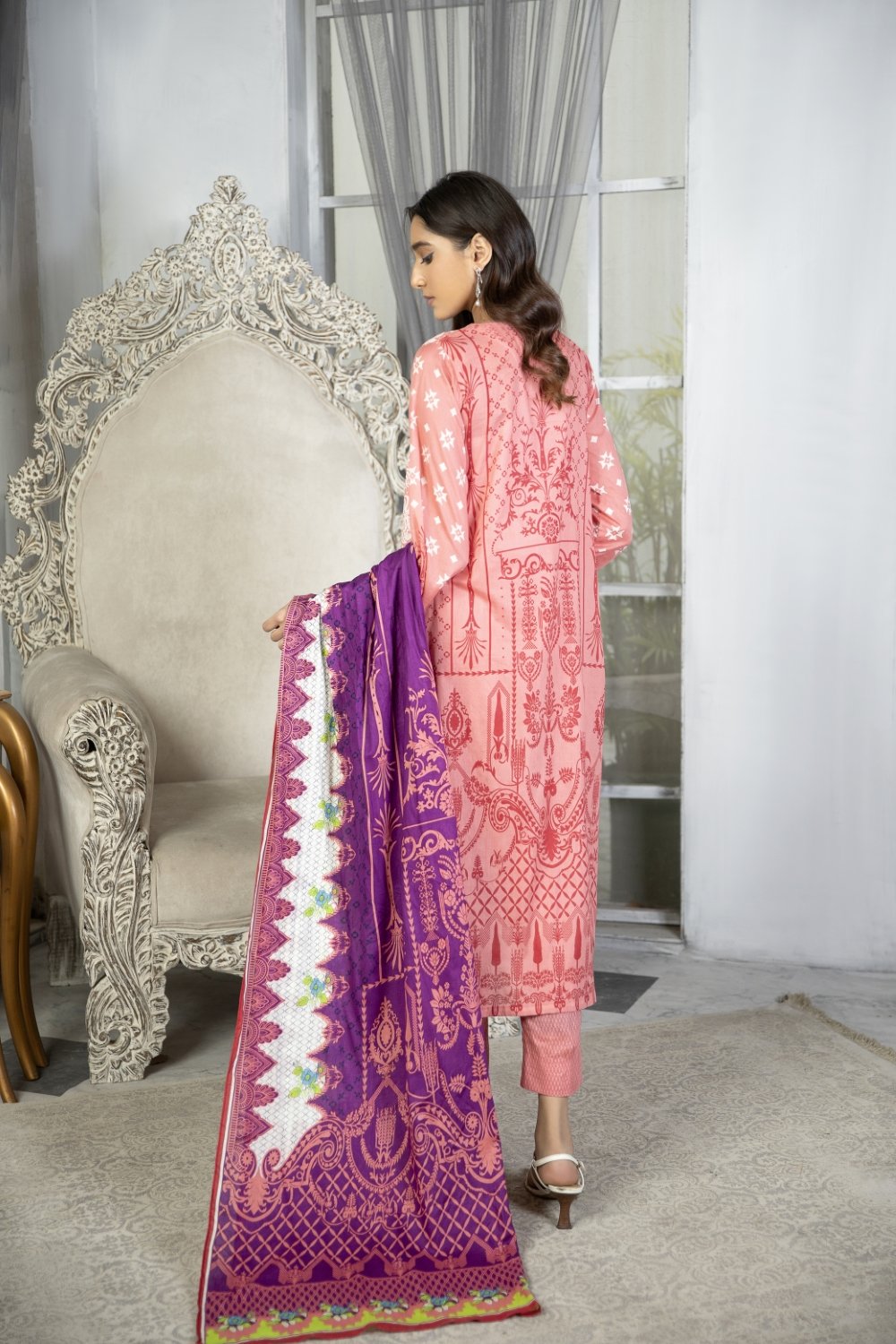 Ittehad Crystal Lawn'21 D # 21147 Pink