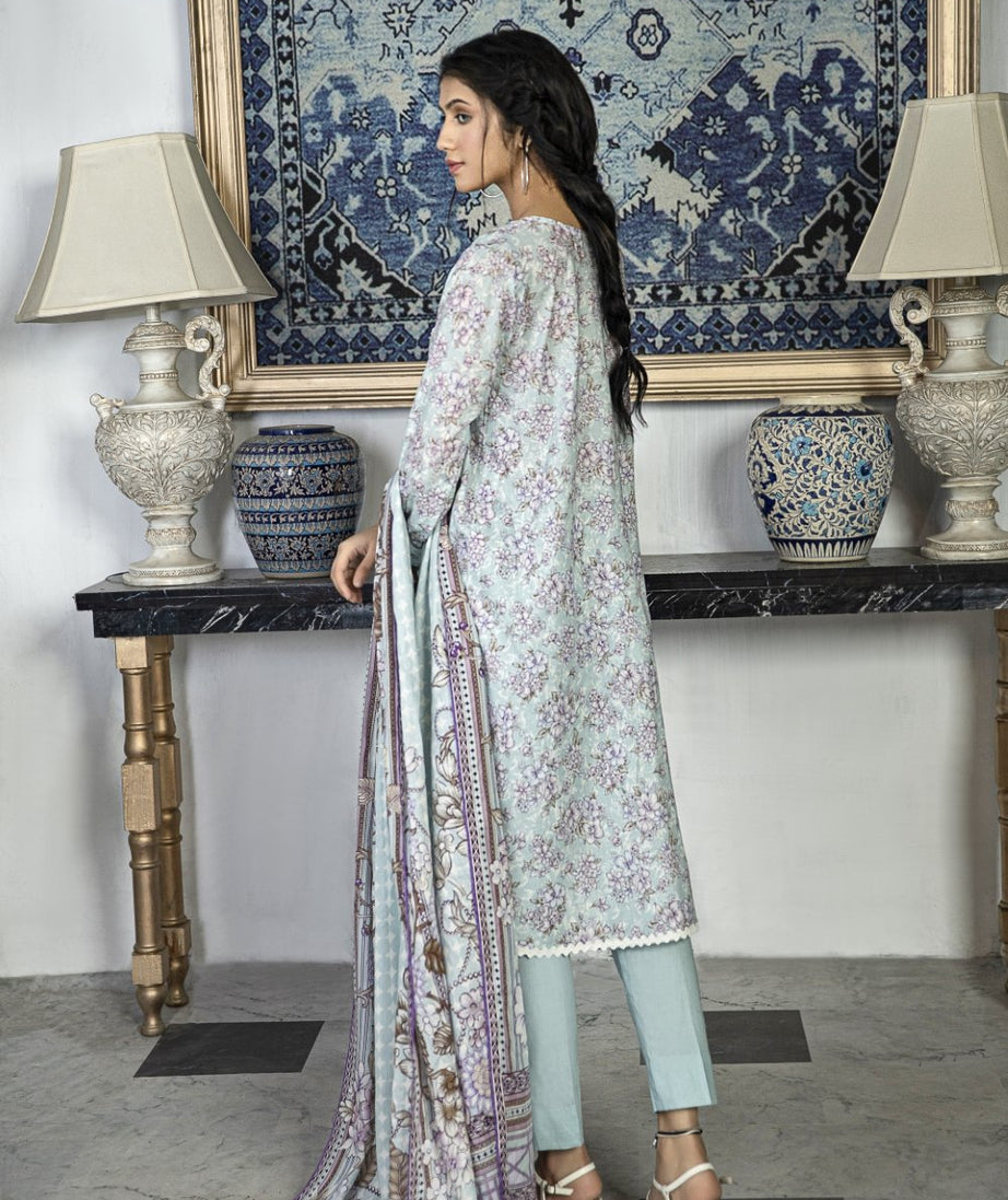 Ittehad Crystal Lawn'21 D # 21150 Ferozi