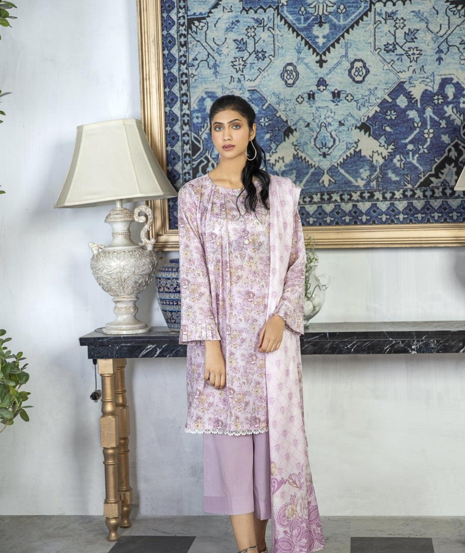 Ittehad Crystal Lawn'21 D # 21153 L Mauve