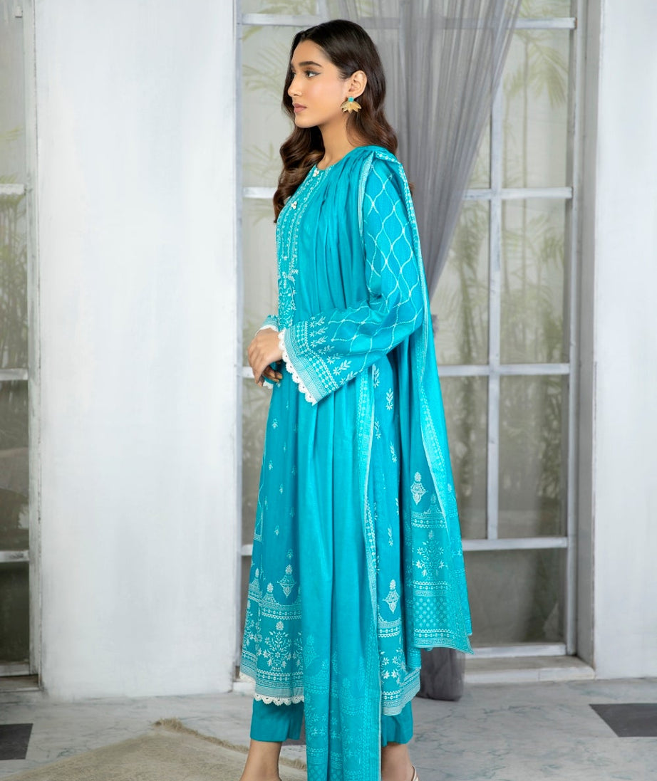 Ittehad Crystal Lawn`21 D#21158 (Ferozi)