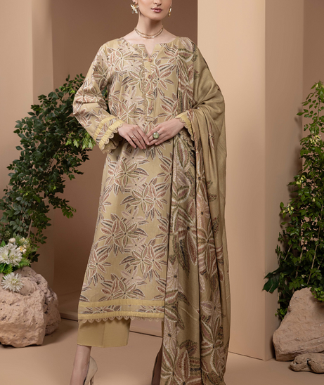 Hamdam Zara Khaddar W/Shawl'24 D#3