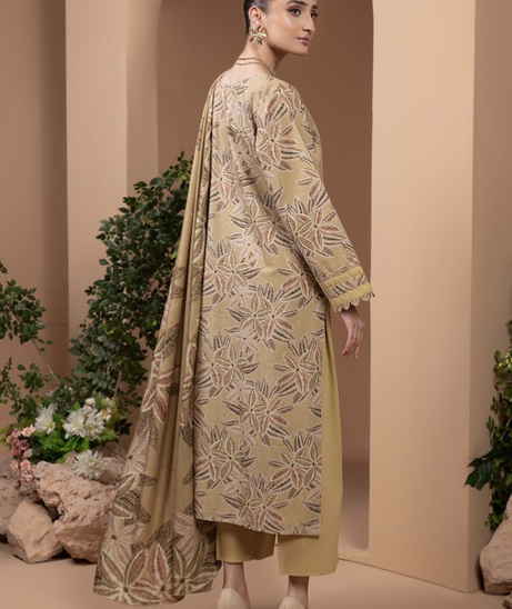 Hamdam Zara Khaddar W/Shawl'24 D#3