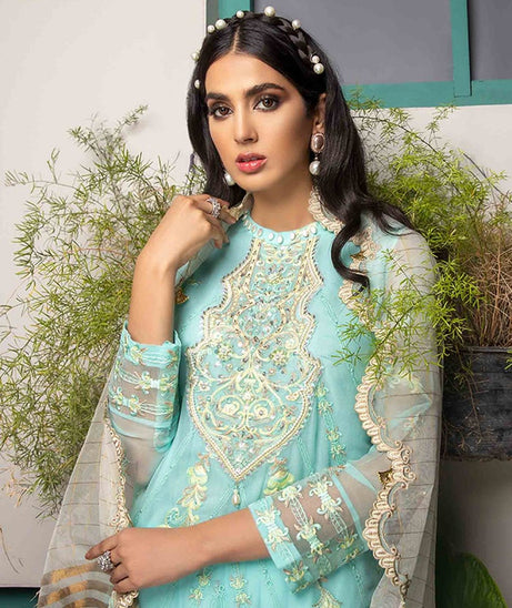 Azal Jaan-E-Adaa L/Chiffon`21 Aquamarine