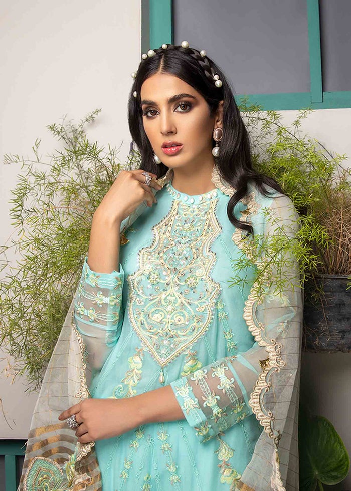 Azal Jaan-E-Adaa L/Chiffon`21 Aquamarine