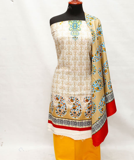 Ittehad German Linen 3Pcs D#2365 Mustard
