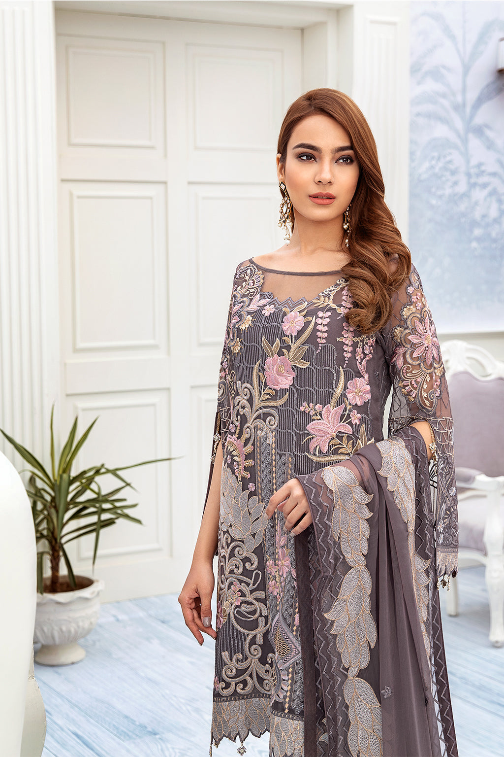 Ramsha Chevron L/Chiffon`22 D#209 (Vol-2)