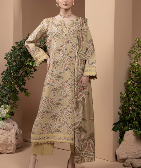 Hamdam Zara Khaddar W/Shawl'24 D#3