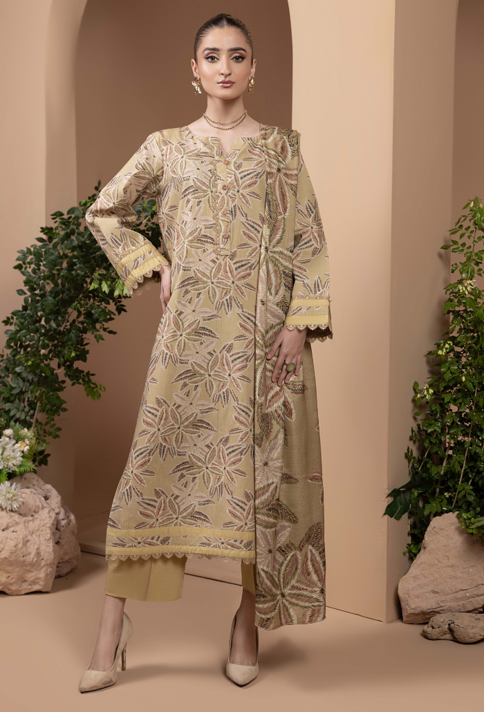 Hamdam Zara Khaddar W/Shawl'24 D#3