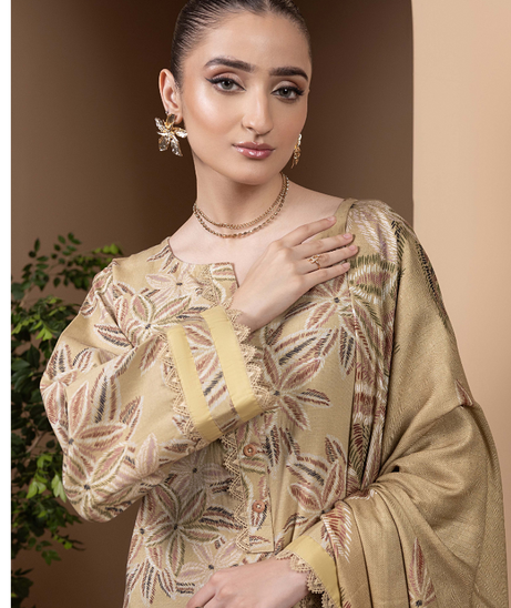 Hamdam Zara Khaddar W/Shawl'24 D#3