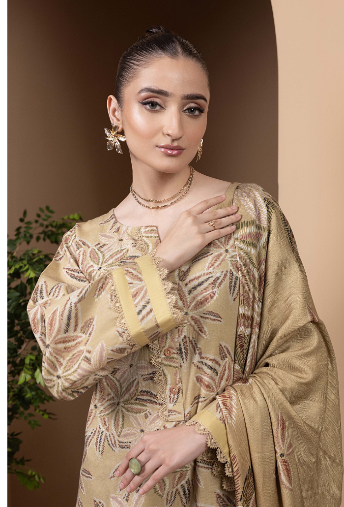 Hamdam Zara Khaddar W/Shawl'24 D#3