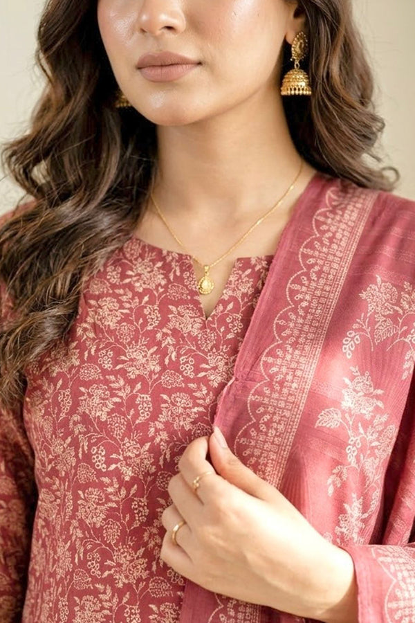 BR Sehar Dhanak'26 3Pcs D#8 (Pink)