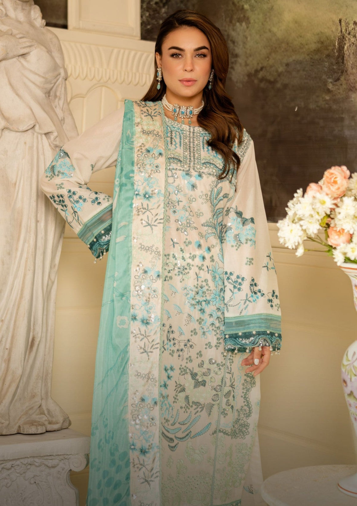 Thames Reet Emb Lawn`25 D # 01  L Ferozi