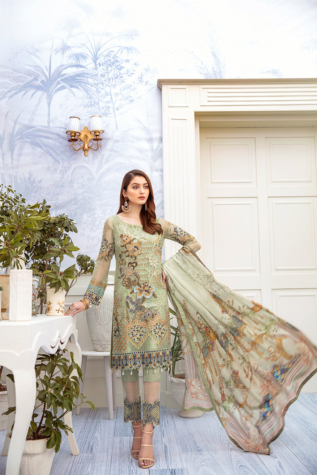 Ramsha Chevron L/Chiffon`22 D#204 (Vol-2)