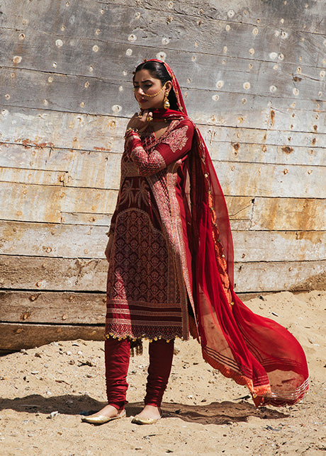 Hussain Rehar Ragoli S/S Luxury Lawn'22 Shala D#170