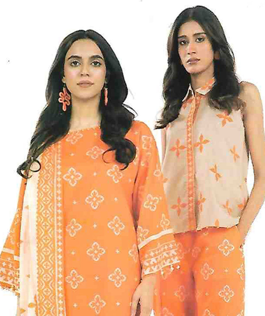 AL Karam S/S Lawn`25 SS#28.1 (Orange)